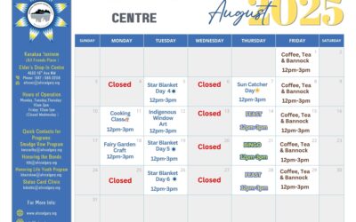 Elder’s Drop-In Centre: August 2025 Program Calendar is Here!
