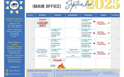 AFCC Indigenous Hub (Main Office): Your September 2025 Calendar