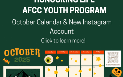 Honouring Life: Your October 2025 Youth Program Calendar & New Instagram Page!
