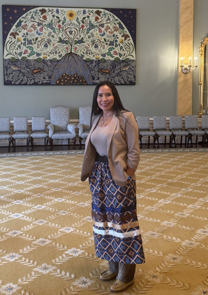 Dr. Gabrielle Weasel Head, Tsapinaaki, President of the AFCC Board of Directors.