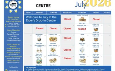 July 2026 Elder’s Drop-In Centre Calendar: Events and Activities