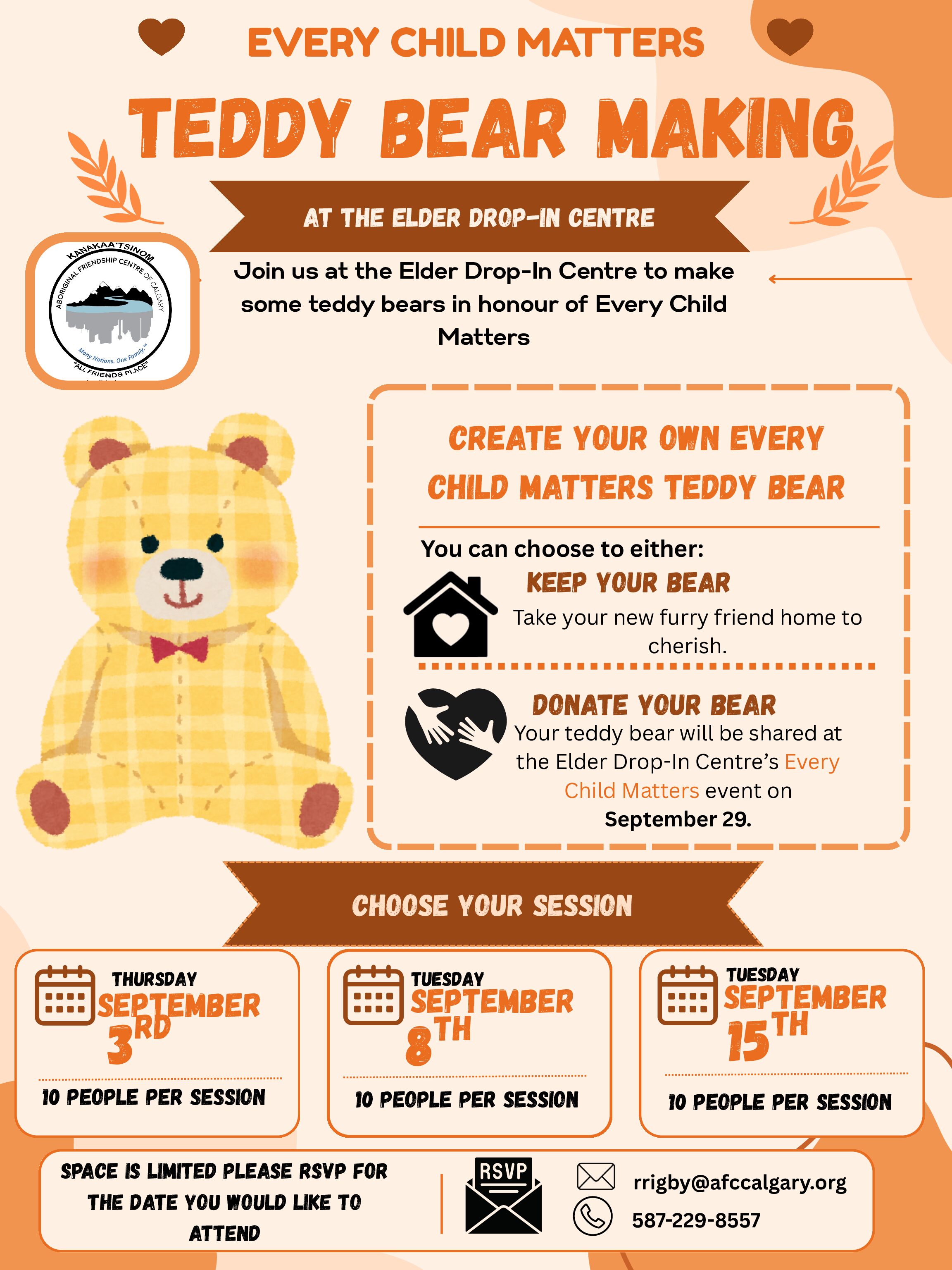 AFCC Every Child Matters Teddy Bear Workshop